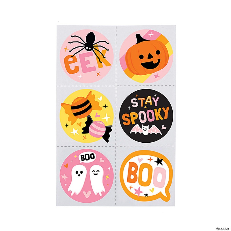 1 1/2 Bulk 72 Pc. Halloween Spooky Fun Multicolor Temporary Tattoos