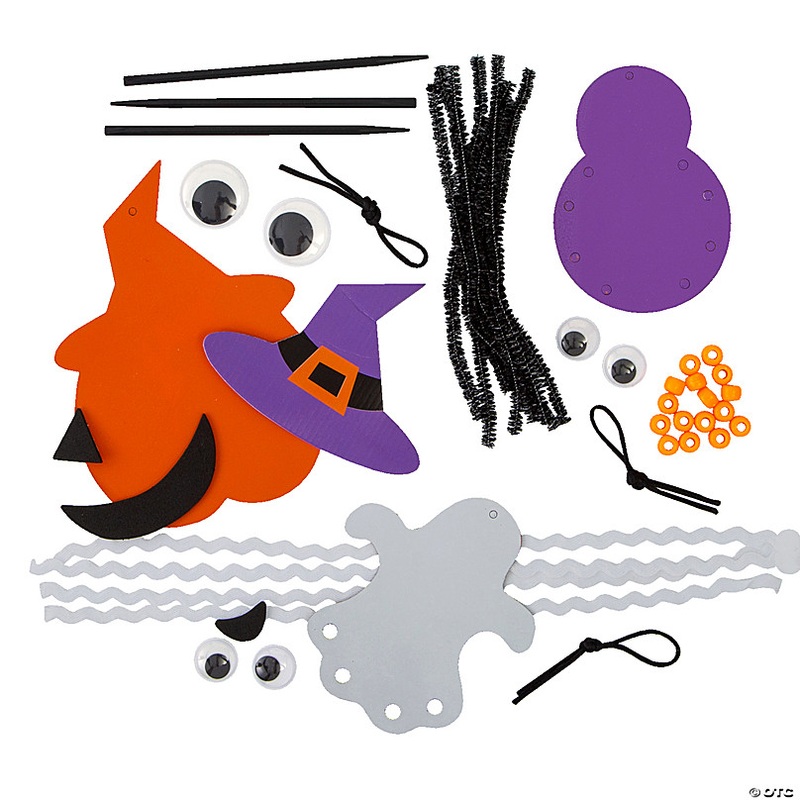 4 3/4  8 1/2 Magic Color Scratch Embellished Halloween Ornaments - Makes 12