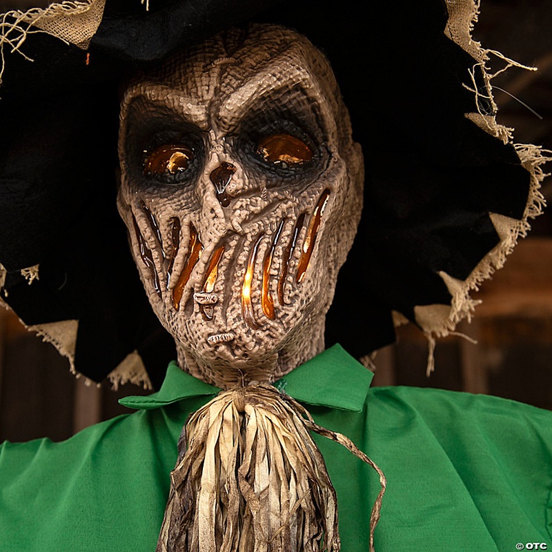 6 Ft. Light-Up Hanging Animated Scarecrow Halloween Decoration