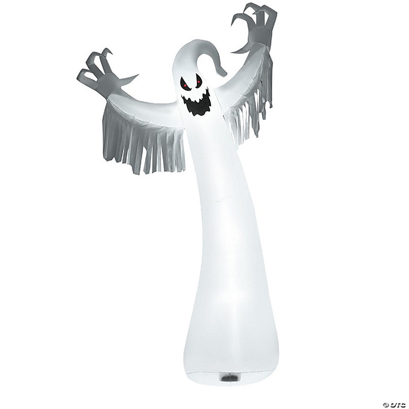 Costway 12ft Inflatable Halloween Blow Up Ghost Decoration w/ Built-in LED Light