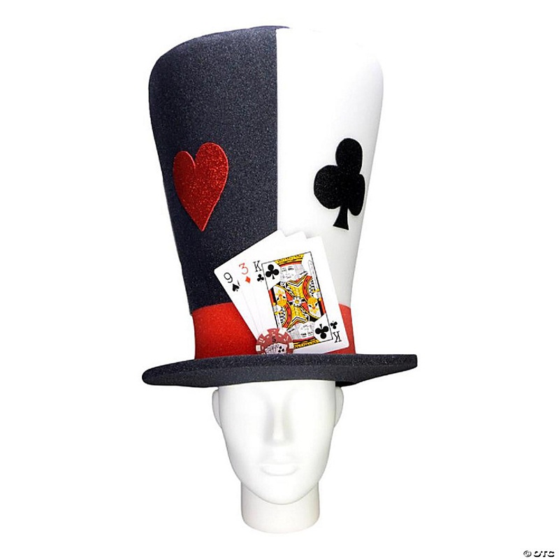 Foam Party Hats Casino Hat - Photo Booth Prop - Party Favors -Halloween - Crazy Hat Day