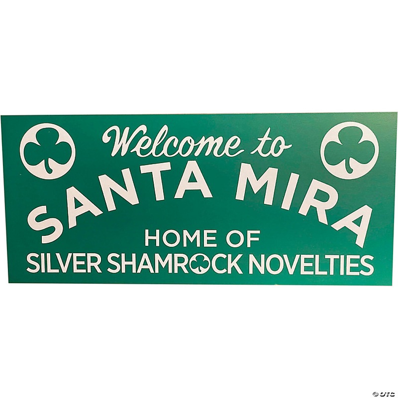 Halloween 3: Season of the Witch Santa Mira Wood Sign Halloween Decoration