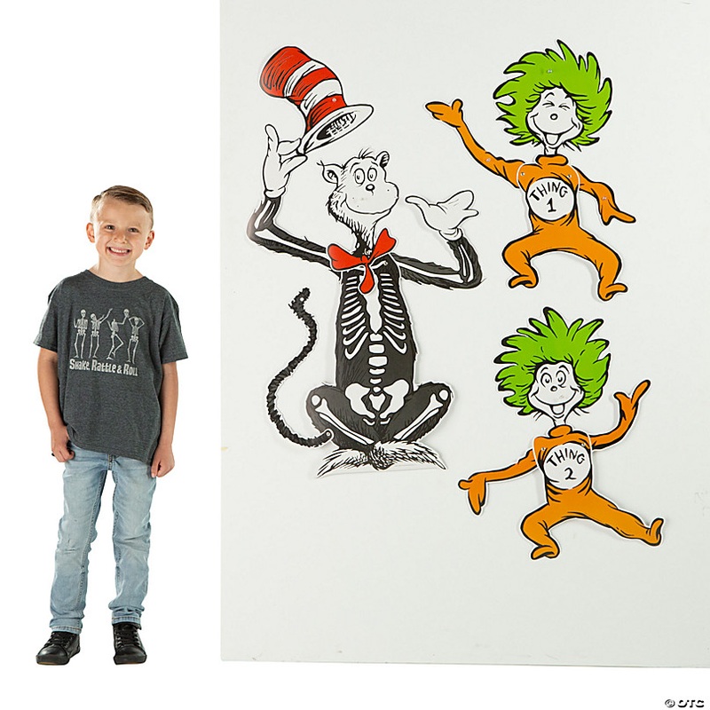 Halloween Dr. Seuss Jointed Cutouts - 3 Pc.