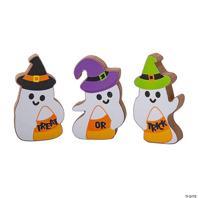 Halloween Ghost Trick-or-Treat Tabletop Decorations - 3 Pc.