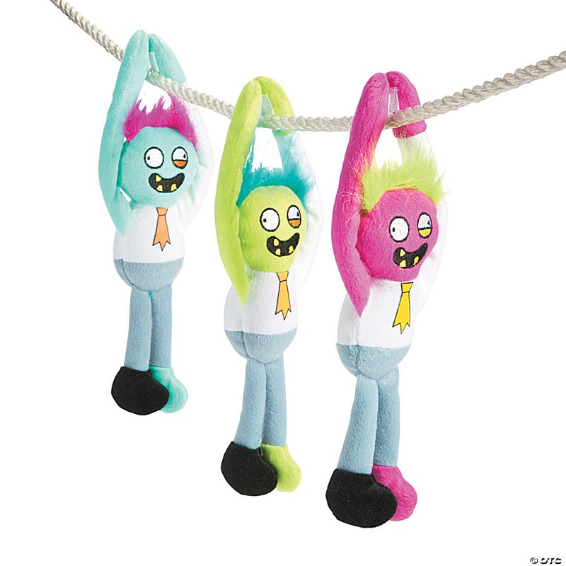 Halloween Long Arm Silly Stuffed Zombies - 12 Pc.