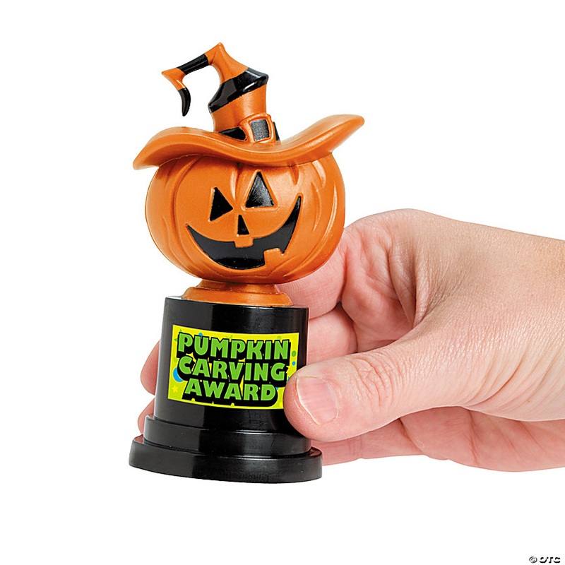 Jack-O-Lantern Costume Trophies - 12 Pc.
