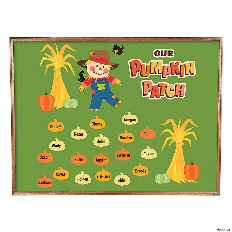 Pumpkin Patch Classroom Bulletin Board Set - 44 Pc.