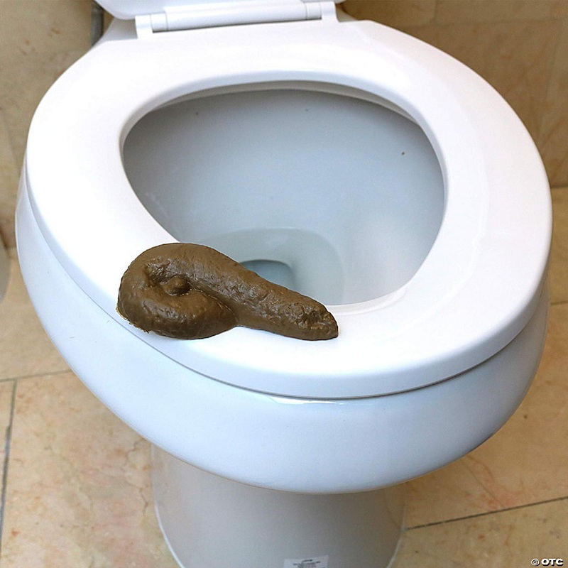 Realistic Fake Poop - for Gags and Pranks - Novelty Joke Plastic Toy for Halloween or April Fools Looks Real - 4.5 Long