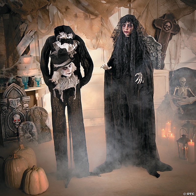 5 Ft. 7 Light-Up Mourning Glory Standing Halloween Decoration