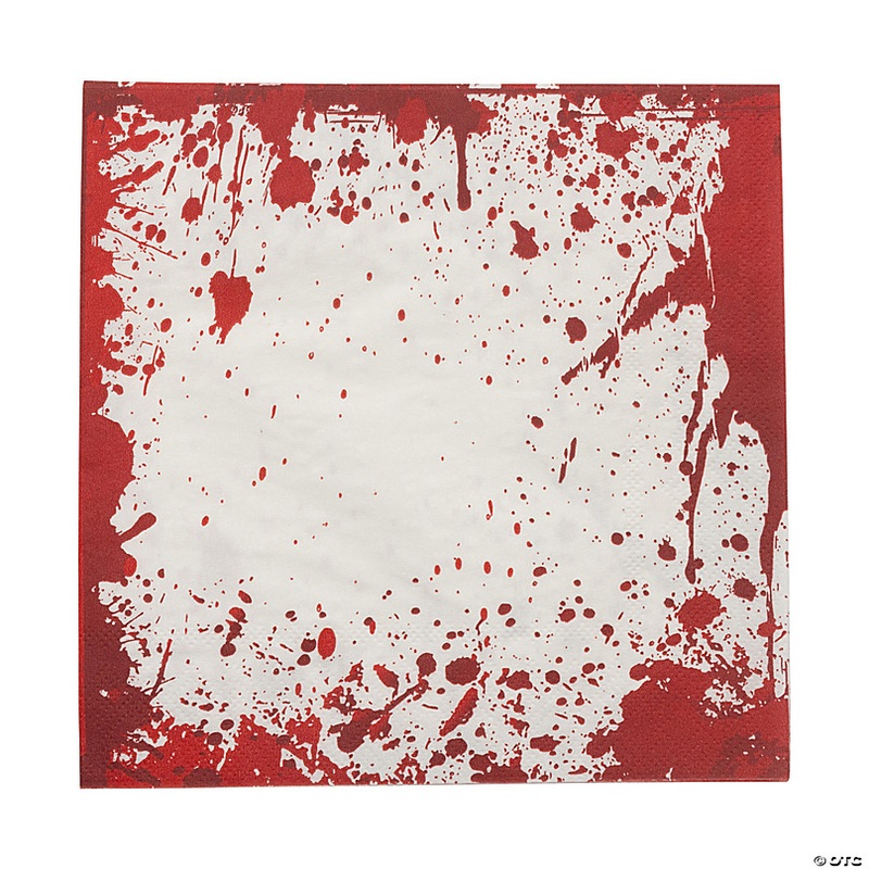 6 1/2 Halloween Horror Party Bloody Paper Luncheon Napkins - 16 Ct.