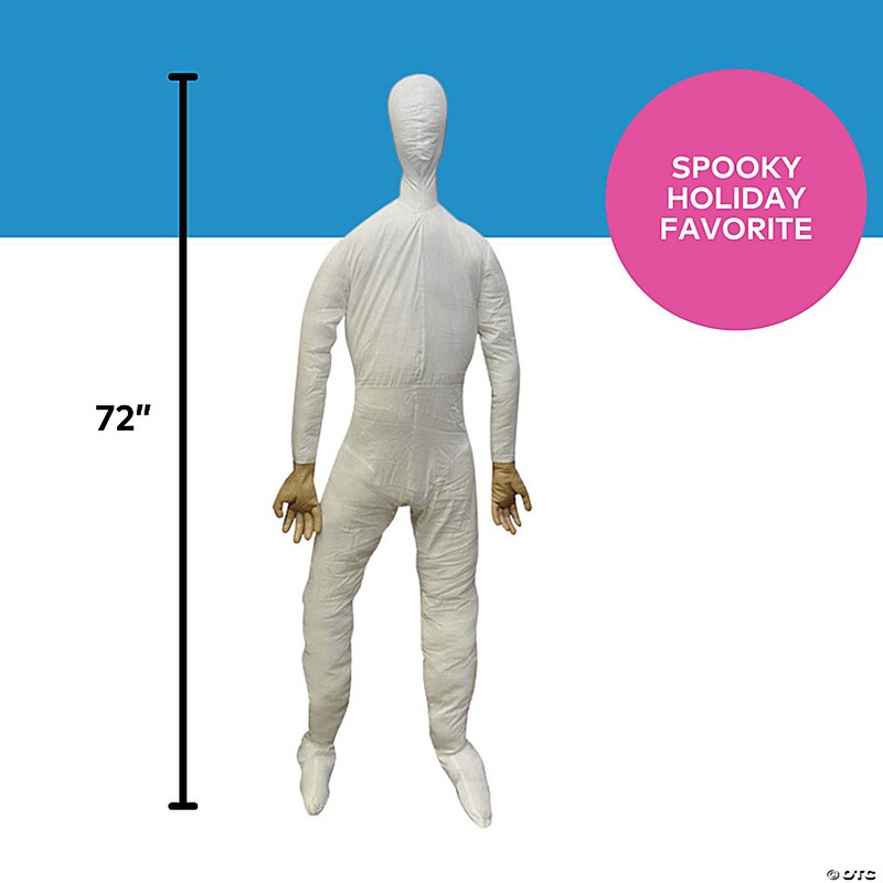 6 Ft. Life-Sized White Dummy with Hands Halloween Decoration
