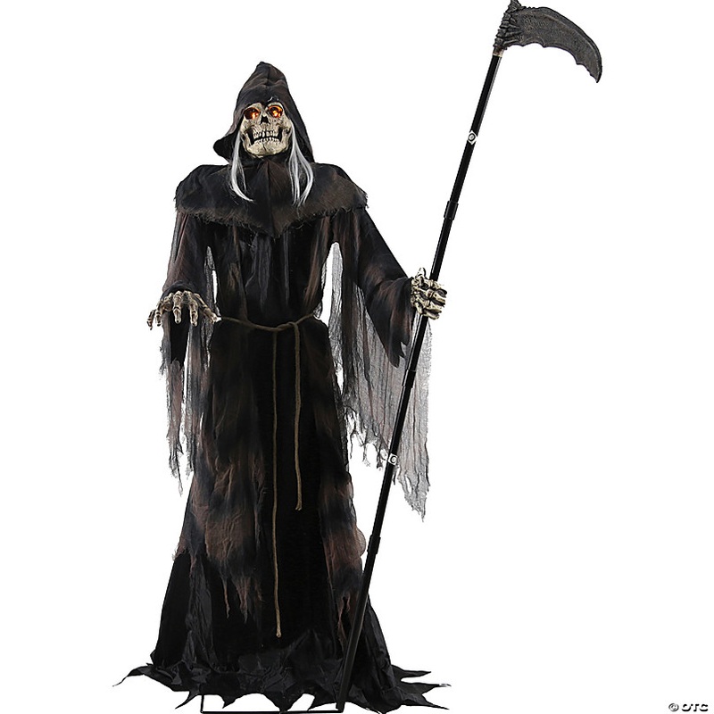 6 Ft. Lunging Reaper Animated Prop Standing Halloween Decoration