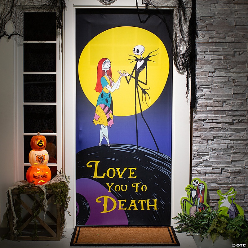 80 The Nightmare Before Christmas Love You to Death Halloween Door Decoration