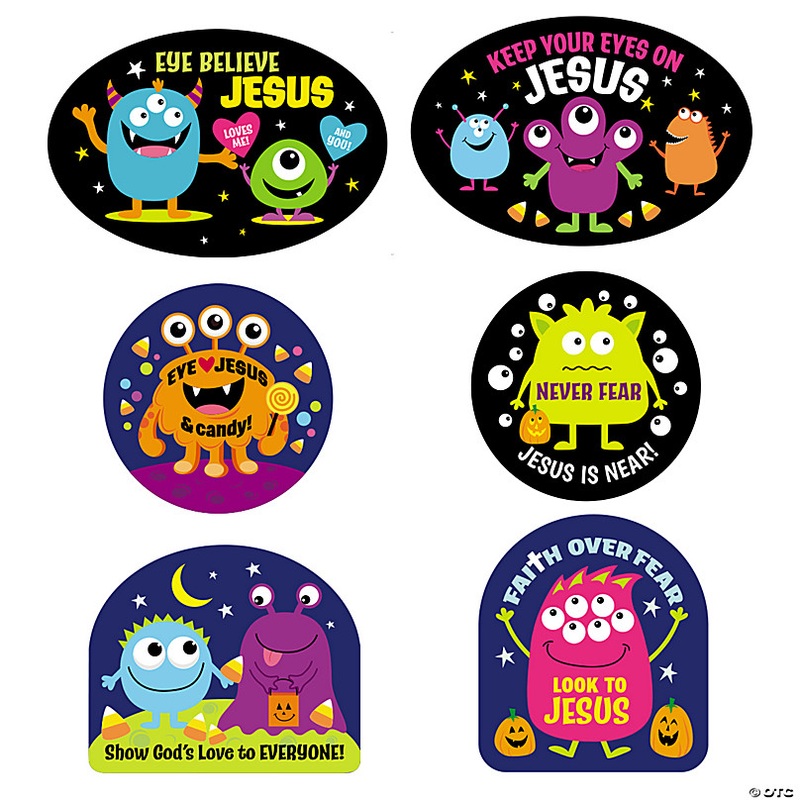 Faith Messages Halloween Monster Cutouts - 6 Pc.