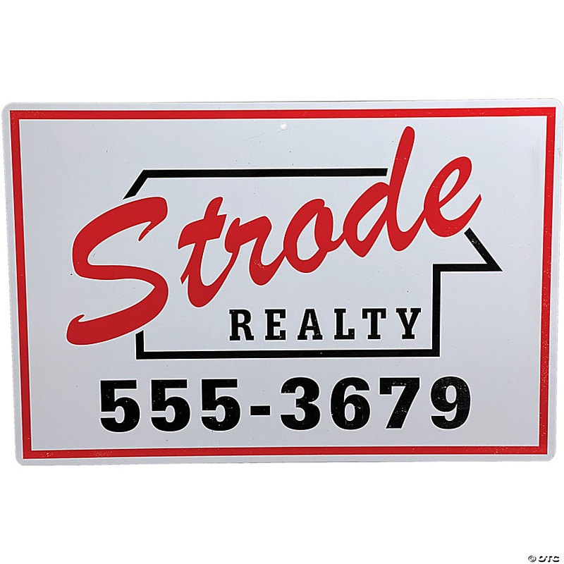 Halloween (1978) Strode Realty Metal Sign