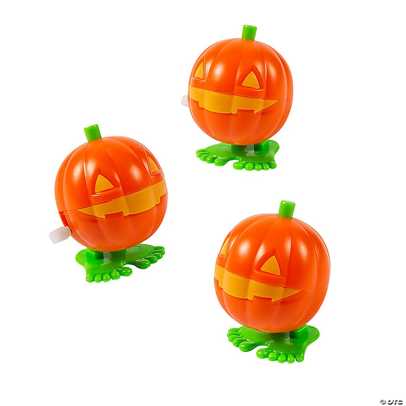 Halloween Jack-O-Lantern Wind-Ups - 12 Pc.