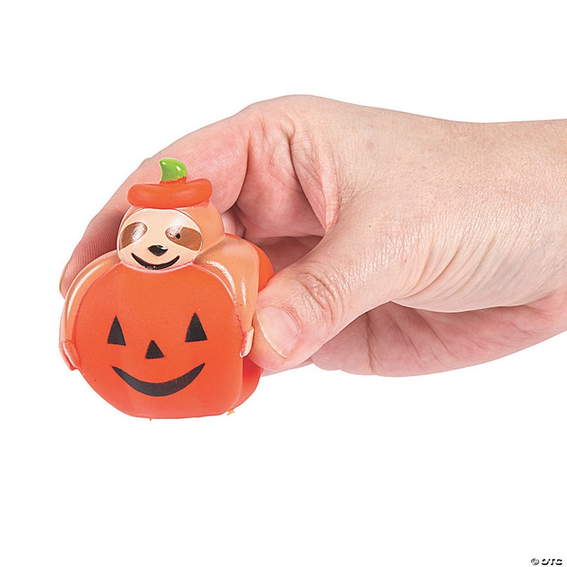 Mini Halloween Otter & Sloth Characters - 12 Pc.