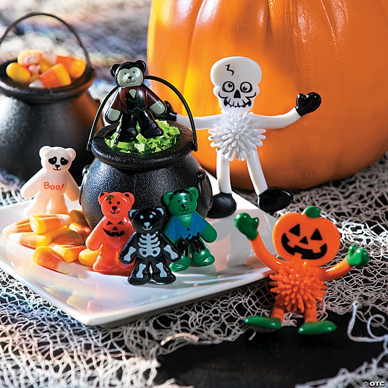 1 3/4 Bulk 144 Pc. Mini Halloween Dressed-Up Vinyl Bears
