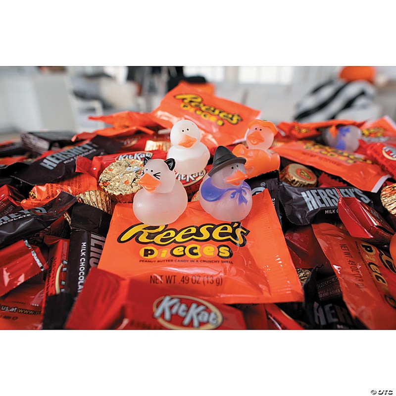 1 Bulk 120 Pc. Mini Glow-in-the-Dark Halloween Rubber Ducks