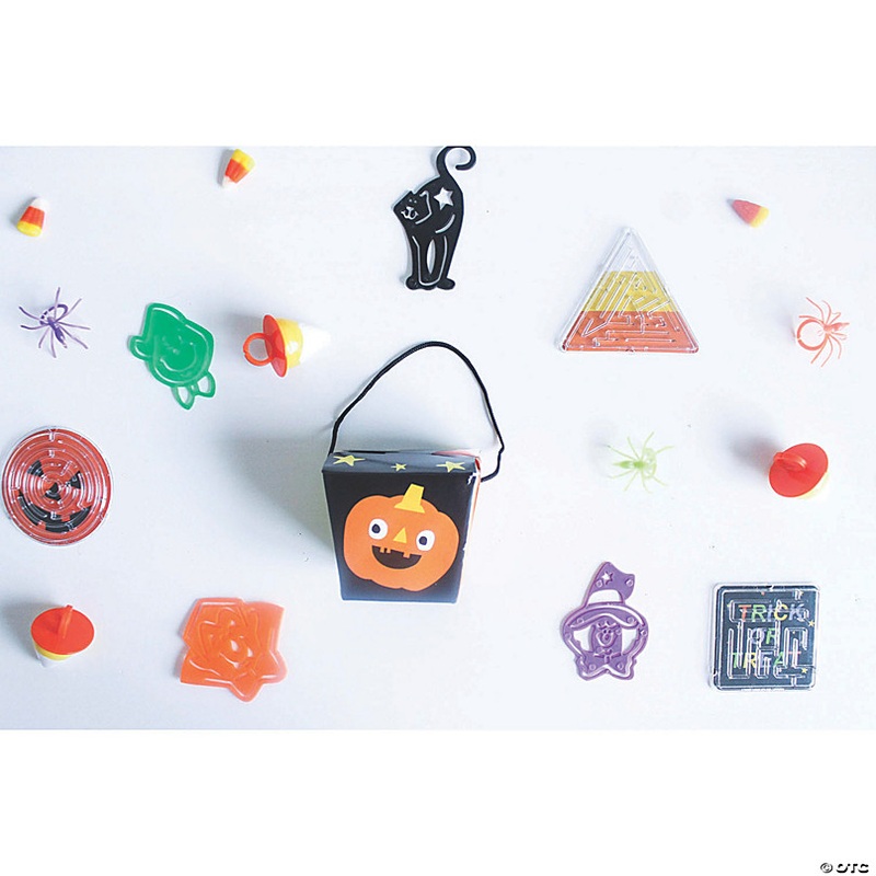 2 1/2 - 2 3/4 Mini Halloween Trick-or-Treat Plastic Maze Puzzles - 24 Pc.