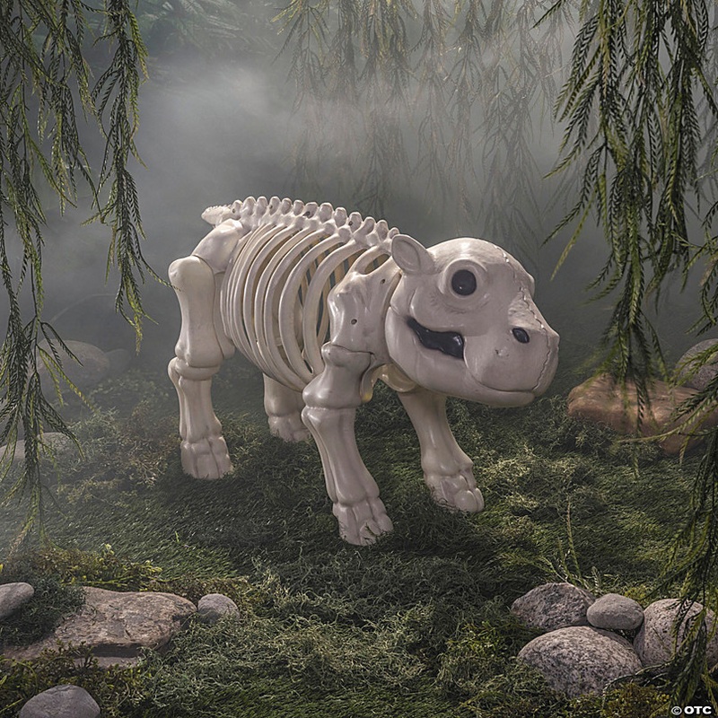 22 Standing Hippo Skeleton Halloween Decoration