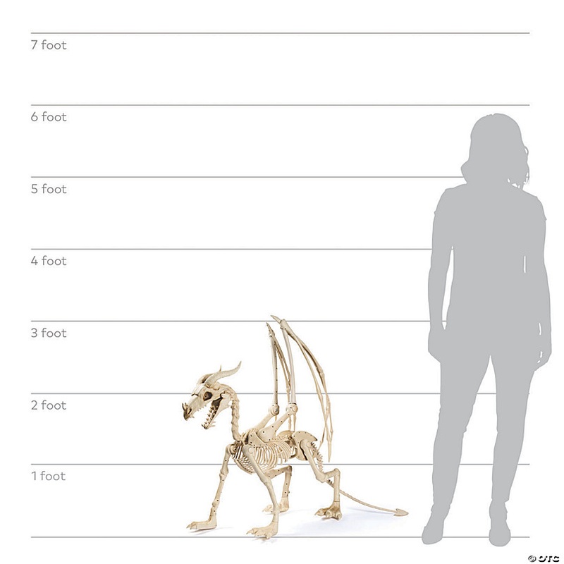 36 Dragon Skeleton Halloween Decoration