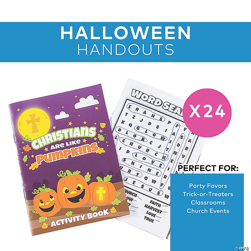 5 x 7 Christians Are Like Pumpkins Paper Activity Books - 24 Pc.