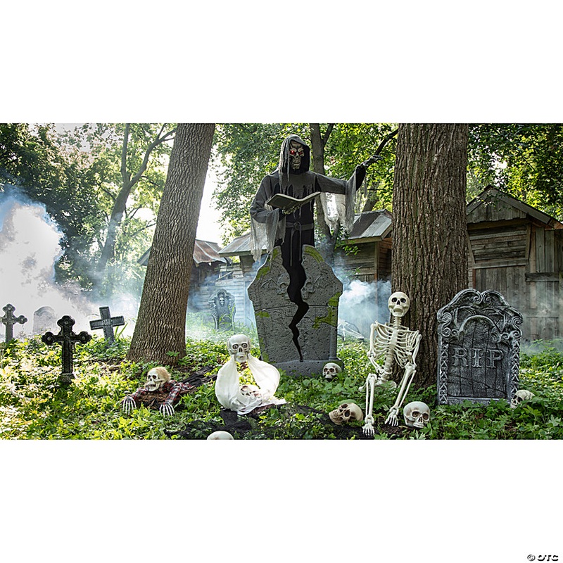 7 Ft. Soul Stealer Black & Grey Animated Prop Halloween Decoration