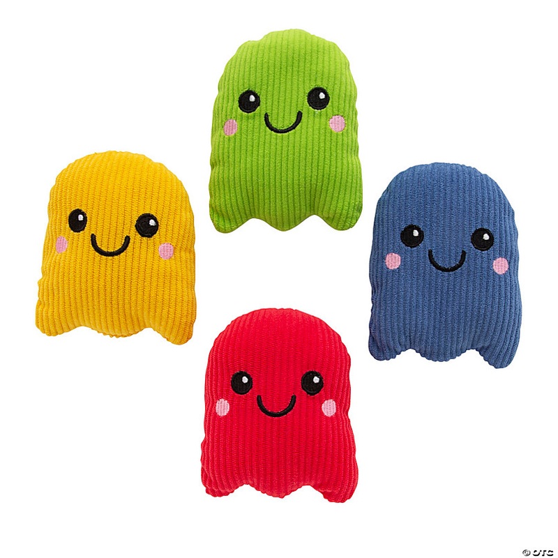 Corduroy Halloween Stuffed Ghosts - 12 Pc.