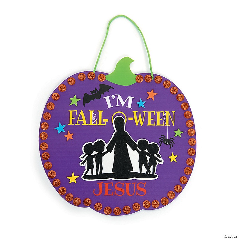 Halloween Im Fall-O-Ween Jesus Sign Craft Kit - Makes 12