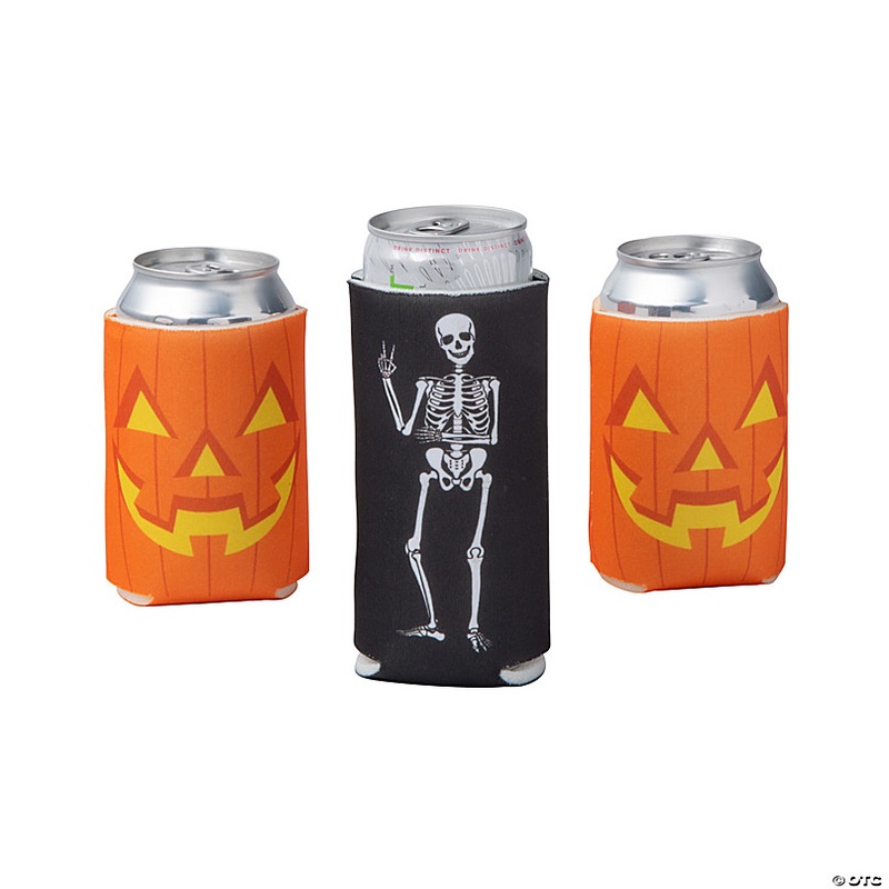 Halloween Regular & Slim Fit Can Sleeves - 12 Pc.