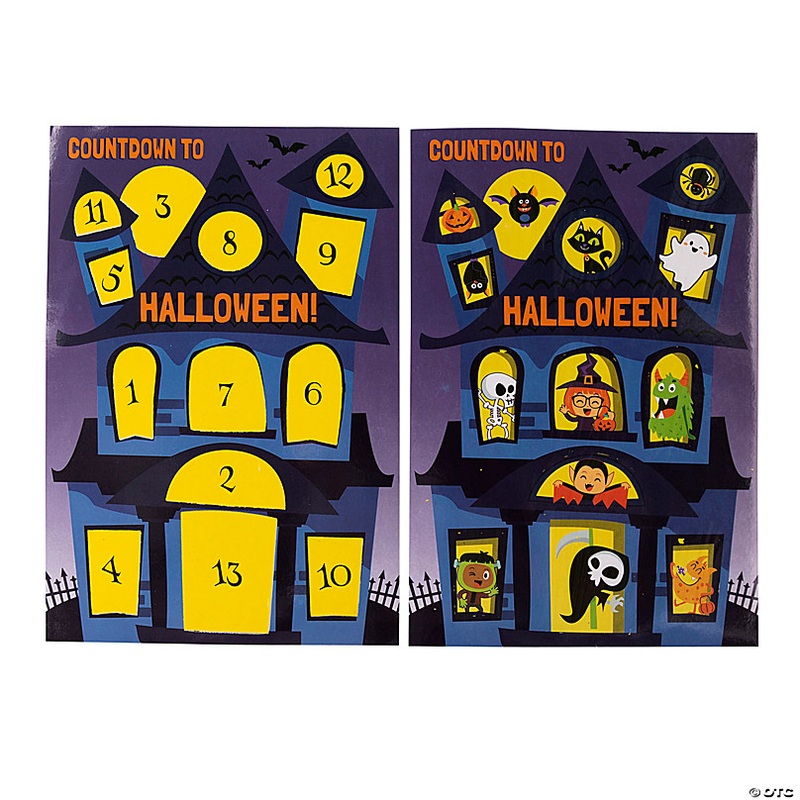 Magic Color Scratch 13 Days to Halloween Countdown Calendars - 12 Pc.