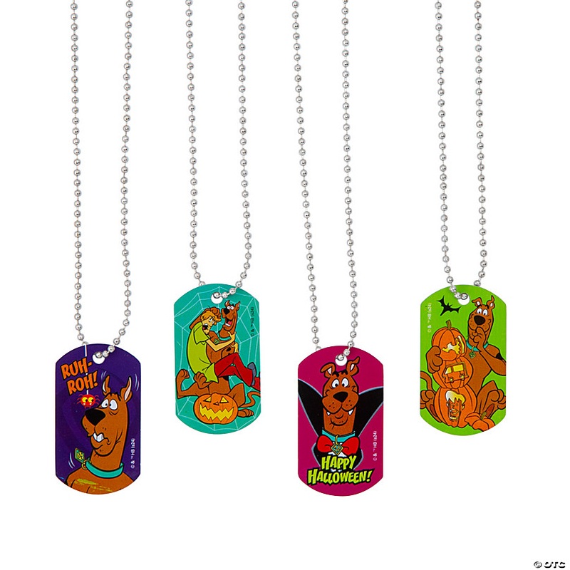 Scooby-Doo! Halloween Dog Tag Necklaces - 12 Pc.