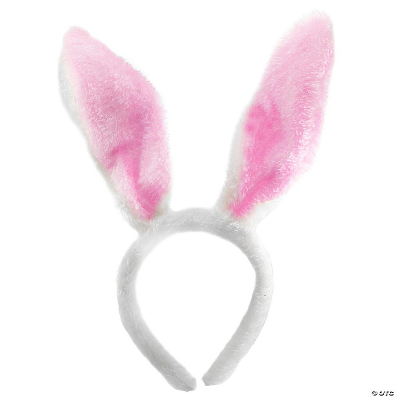 Skeleteen Bunny Rabbit Easter Costume Set - White and Pink Ears, Bow Tie and Tail Accessories Kit for Kids of All Ages Halloween