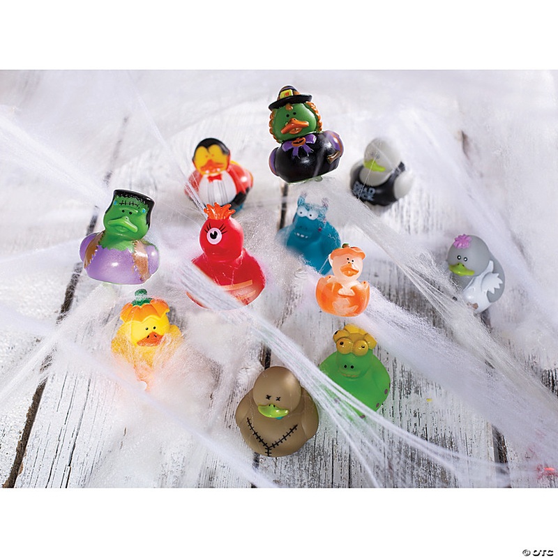 1 1/2 - 2 Bulk 50 Pc. Halloween Character Rubber Duck Assortment