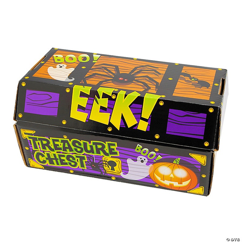 11 1/2 x 13 1/2 Bulk 50 Pc. Deluxe Halloween Treasure Chest Toy Assortment